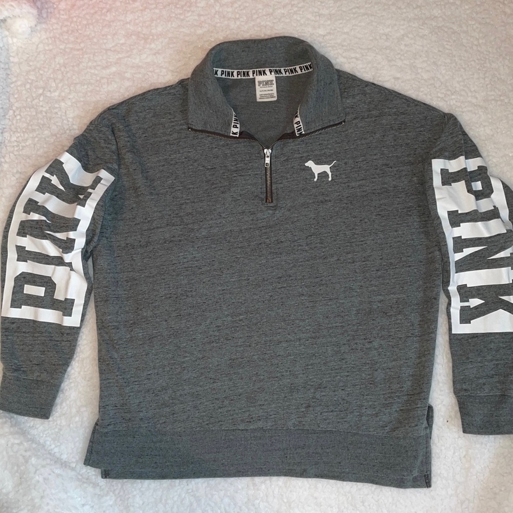 PINK quarter zip sweatshirt